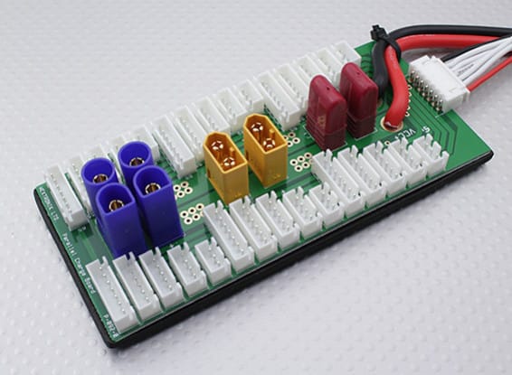 Hobbyking Parallel Charging Board for 6 Packs 2~6S (XT60/EC5/T-Connector)