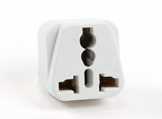 Turnigy WD-010 Fused 13 Amp Mains Power Multi Adapter-White (India Plug)