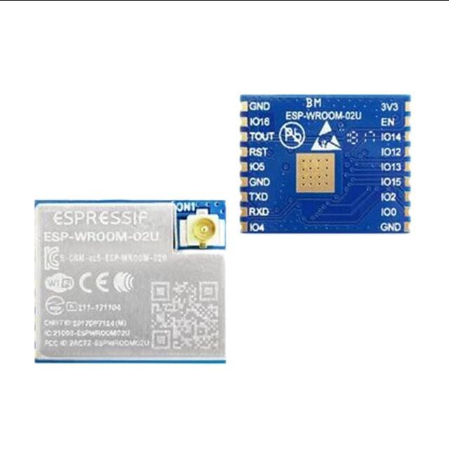 Espressif Systems 1965-ESP-WROOM-02U-N2TR-ND,1965-ESP-WROOM-02U-N2CT-ND,1965-ESP-WROOM-02U-N2DKR-ND