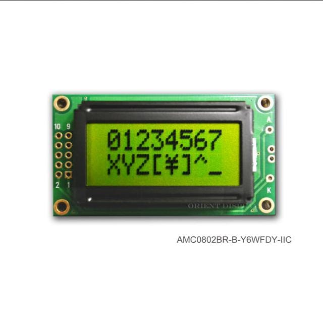 ORIENT DISPLAY 5491-AMC0802BR-B-Y6WFDY-I2C-ND