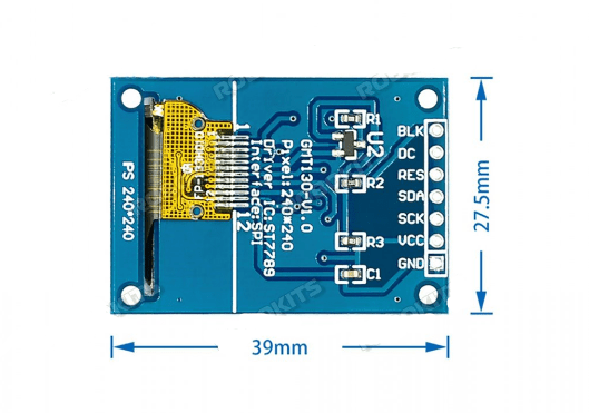 0.96 INCH 80X160 ST7735 OLED DISPLAY SPI/I2C INTERFACE